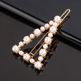 Daiiibabyyy New Women Metal Geometric Hair Clip Round Triangle Moon Barrettes Hairclip Bangs Hair Claws for Lady Girl Hair Accessories Gifts