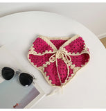 Daiiibabyyy Fashion Crochet Knitted Woolen Hair Bands Women Girls Solid Headbands Vintage Turban Bandage Bandanas Hairbands Hair Accessories