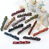 Daiiibabyyy Solid Color Braided Hair Clips Korean Fashion Duckbill Hairpins with 3 Small Clips Rhinestones Girls Bangs Clip Styling Barrette
