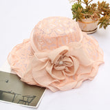Europe and American New Foldable Women Caps Soft Lace Bow Bucket Hats Summer Outdoor Sun Protection Sun Hat Gorros daiiibabyyy