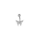 Snake Belly Button Ring Dangle Navel Piercing Ring Heart Belly Ring Zircon Navel Ring Body Piercing Jewelry Umbilical Pircing daiiibabyyy