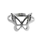 Hiphop Vintage Rings Set for Women Men Aesthatic Retro Punk Silver Plated Heart Flower Butterfly Chain Finger Ring Jewelry daiiibabyyy
