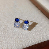 Daiiibabyyy Sparkling Zirconia Stud Earrings For Women Korean Style 2023 New Fashion Chic Jewelry Earings Wholesale