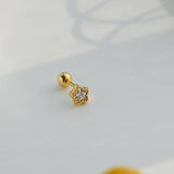 Daiiibabyyy Mini Colorful Star Flat Ear Piercing Lobe Stud Earrings for Women Y2k 2000s Aesthetic Ear Cartilage Tragus Body Jewelry KAE245