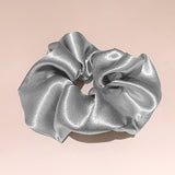 Daiiibabyyy New Hair Scrunchie Satin Headband for Women Solid Color Hair Rope Elastic Hair Rings Girls Hair Accessories Korean Headwear