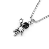 Hip hop Minimalist Lovers Matching Friendship Spaceman Astronaut  Distance Couple Necklace Jewelry Anniversary Gift Wholesale daiiibabyyy