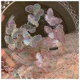 Daiiibabyyy 5 Pcs/set Mermaid Butterfly Hairpin Sweet Clip Girl's Spring Headwear Hair Accessories Trend Hair Accessories for Women