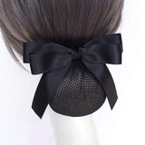 Daiiibabyyy Bow Hair Clip Elegant Hotel Bank Net Yarn Hair Bun Maker Hairpins Korea Nurse Professional Hair Net Cover Snood Hair Accessories