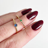 Daiiibabyyy Little Thin Dainty Pinky Rings For Women Gold Color Zirconia Wedding Engagement Bride Finger Ring Jewellry Fashion Jewelry R246