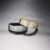 Daiiibabyyy Matching Gold Color Stacking Ring for Women Trend Fashion Delicate Zirconia Zircon Finger Accessories Ring Hip Hop Jewelry R745