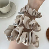 Daiiibabyyy Oversize Scrunchies Elastic Hair Ties Women Girls Big Silk Hair Bands Satin Hair Rubber Bands Ponytail Holder Hair Accessories