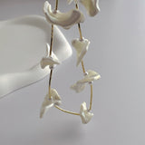 Daiiibabyyy Baroque Irregular Natural Sea Shell Conch Beaded Choker Necklace for Women Unique Statement Necklace Clavicle Chain Collar