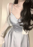 Female Prom Clothes Summer New Elegant Spaghetti Strap Vestidos Slim Mujer Evening Wedding Party Fashion Midi Dress For Women