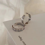 Daiiibabyyy Vintage Simple Trend Punk Hip Hop Roman Numerals Stainless Steel Rings Men Women Couple Adjustable Opening Rings Jewelry Gift