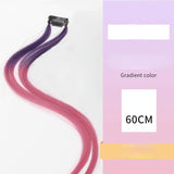 Daiiibabyyy Women Hair Extension Tools Seamless Braided Hair Rope Ponytail Braid Twist Color Hanging Ear-dye Hair Pieces Hanging Ear-dye Wig