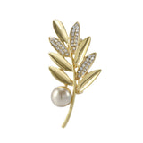 2022 NEW Autumn Winter Plant Flowers Leaves Gold Art Vintage Brooch for Women Sweater Coat Accessories Jewelry daiiibabyyy