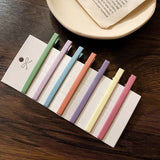 Cute frosted geometric edge clip bb clip bangs clip hairpin Japanese hair accessories one-word clip headwear set