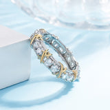 Daiiibabyyy Spain US New In Aesthetic Gift Zircon Rings For Couple Unisex Lgbt Fashion Jewelry Accessories X Cross Gothic Free Shipping
