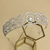 Daiiibabyyy Baroque Luxury AAA Cubic Zircon Crowns Crystal Bridal Tiaras Crown Women Wedding Headdress Tiara Party Costume Hair Accessories