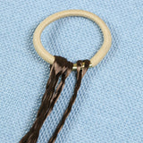 New Ethnic Style 4 Small Braid Feather Headdress Small Braid Hair Ring Tie Hair Band Leather Rope Hair Accessories daiiibabyyy