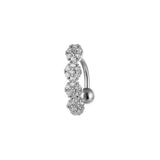 Snake Belly Button Ring Dangle Navel Piercing Ring Heart Belly Ring Zircon Navel Ring Body Piercing Jewelry Umbilical Pircing daiiibabyyy