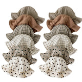 Daiiibabyyy Baby Outdoor Hat Summer Infant Baby Accessories Girl Beach Sun Hat Outdoor Big Brim Kids Toddler Girls Bucket Cap Bonnet Gifts