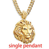 Ruiyi Heavy Metal Rock Square Carving Lion Pattern Ring Men Rap Hip Hop Party Night Club Figer Ring Male Joint Ring Gift