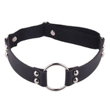 Daiiibabyyy Sexy Women Elastic Pu Leather Leg Ring Garter Lingerie Belt Punk Heart Rivet Thigh Ring Goth Harajuku Harness Stockings Garter
