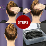 Daiiibabyyy 10pcs/set High Quality Black BB Clip Metal Hair Barrettes Hairpins Broken Hair Fixed BB Clip Womens Hairgrip Styling Accessories