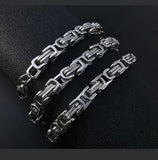Daiiibabyyy Width 4MM 316L Stainless Steel Imperial Chain Necklace Fashion Man Necklace Hip Hop Rock Jewelry Men's Chain Wholesale