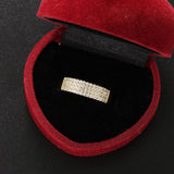 Daiiibabyyy Matching Gold Color Stacking Ring for Women Trend Fashion Delicate Zirconia Zircon Finger Accessories Ring Hip Hop Jewelry R745
