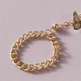 Daiiibabyyy Vintage Gold Plated Simple Butterfly Finger Geometric Bracelets For Women Boho Multilevel Fashion Bracelet Jewelry Party Gift