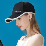 Daiiibabyyy UV Cover UPF50+ Outdoor Running Empty Top Baseball Cap Women's UV Protection Summer Sunscreen Hat High Ponytail Shade Sports Hat