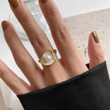 Vintage Personality Europe And American Emerald Ring For Women Design Sense Of Senior Sense Ring Fashion Jewelry wholesale gift daiiibabyyy