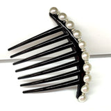 Daiiibabyyy Vintage Flower Crystal Hairclips Fashion Hair Combs Plastic Shiny Hairpins for Women Hair Accessories Bun Headdress