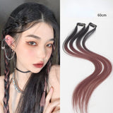 Daiiibabyyy Women Hair Extension Tools Seamless Braided Hair Rope Ponytail Braid Twist Color Hanging Ear-dye Hair Pieces Hanging Ear-dye Wig