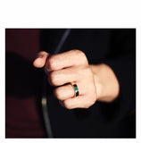 Daiiibabyyy Minimalist Popular New In Rings For Men Jewelry Emerald Zirconia Plated In Gold Fashion Cheap Items Free Shipping