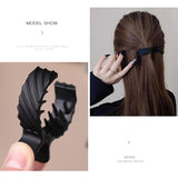 Daiiibabyyy Coiled Hair Clip High Ponytail Fixed Artifact Horsetail Shark Hairpin Behind The Head Female Hair Clip Claw Clip 2023 New