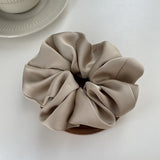 Daiiibabyyy Oversize Scrunchies Elastic Hair Ties Women Girls Big Silk Hair Bands Satin Hair Rubber Bands Ponytail Holder Hair Accessories