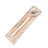 Daiiibabyyy Crystal Big Net Yarn Flower Deft Bun Curler Hair Band Women Retro Hair Styling Hair Bun Twist Maker Ponytail Headwear New