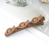 Daiiibabyyy Solid Color Braided Hair Clips Korean Fashion Duckbill Hairpins with 3 Small Clips Rhinestones Girls Bangs Clip Styling Barrette