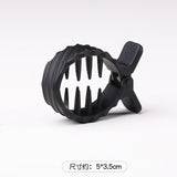 Daiiibabyyy Coiled Hair Clip High Ponytail Fixed Artifact Horsetail Shark Hairpin Behind The Head Female Hair Clip Claw Clip 2023 New