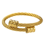 Daiiibabyyy New In Trend Restoring Ancient Ways Personality Stainless Steel Winding Geometric Bracelet For Men Women Luxury Free Shipping