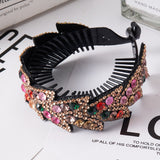 Daiiibabyyy  Rhinestone Hair Claw for Women Flower Hair Clip Barrettes Crab Hair Clamps Crystal Ponytail Holder Hairpin Band Hair Accessories