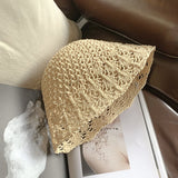 2022 Summer Fashion Straw Fisherman Hat Casual Japanese Bell-shaped Hats Women Crochet Outdoor Foldable Beach Cap Zomer Gorras daiiibabyyy