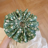 Daiiibabyyy Ruoshui Woman Summer Chiffon Large Scrunchies Girls Hair Ties Women Hair Accessories Ornaments Elastic Hairband Headwear