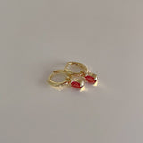 Daiiibabyyy Luxury Zirconia Drop Earrings For Women 2023 New Simple Fashion Heart Geometric Jewelry Bijoux High Grade