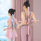 Yoga Hunchback Corrector Adjustable Stainless Steel Body Stick Cross Open Back Standing Training Stick Gym Home Sports Equipment daiiibabyyy