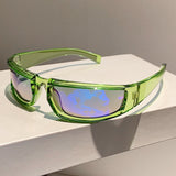 Daiiibabyyy New in Y2k Punk Sunglasses Men Women Trendy Fashion Outdoor Mirror Shades Eyewear Popular Ins Cycling Goggle Sun Glasses