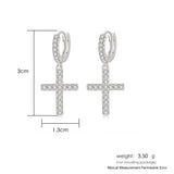 Daiiibabyyy Gold Color Piercing Pendant Hanging Earrings for Women Trend Rivet Sword Butterfly Ankh lobe Hoop Earing Ear Accessories Jewelry